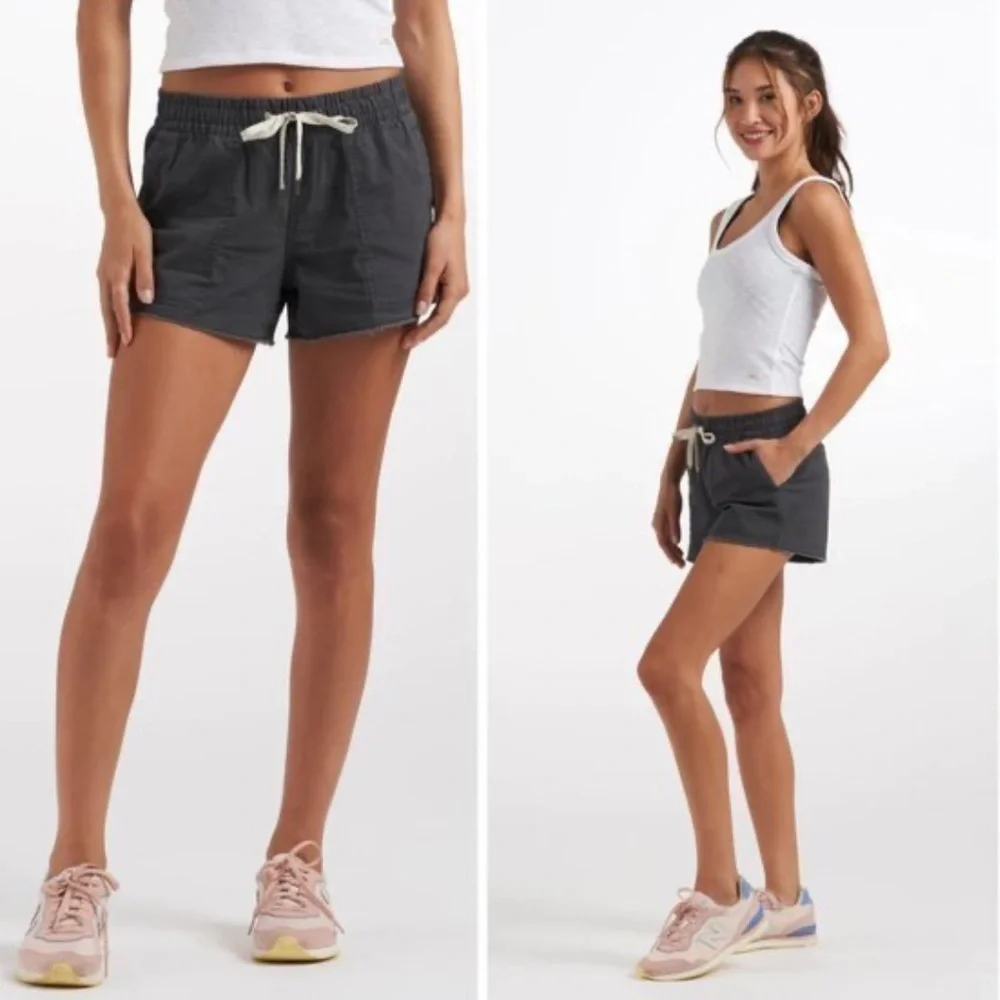 Vuori Women's Vintage Ripstop Short Charcoal Gray Size M
